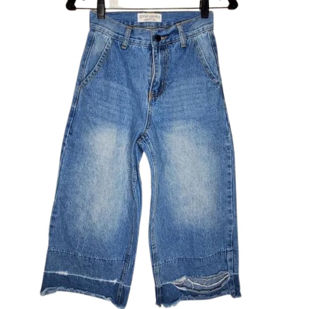 Great Smokey Cropped Wide Leg Jeans